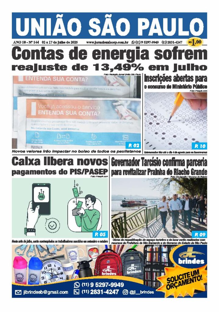 Jornal Uniao São Paulo - nº 144 Julho 2025