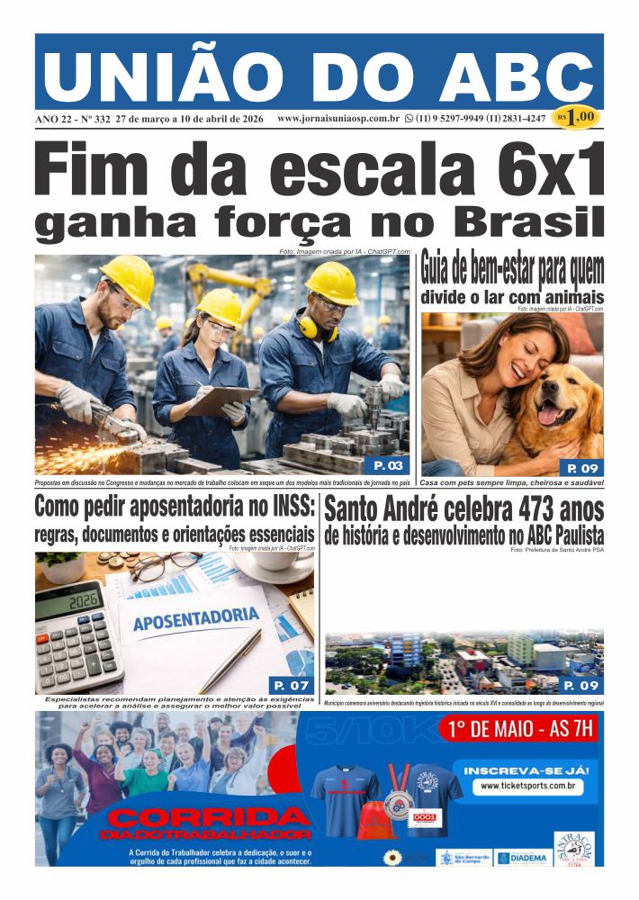 Jornal União do ABC nº 332 Abril 2026