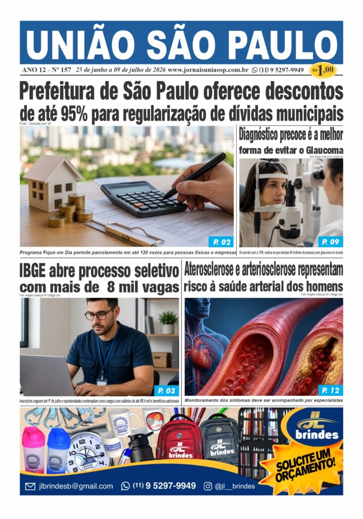 Jornal União São Paulo | 25 de Junho a 09 de julho de 2026 | ANO 12 - Nº 157