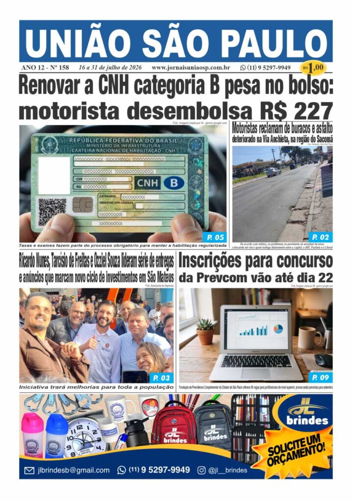 Jornal União São Paulo nº 158 Julho de 2026